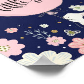 Helles Kinderzimmer Dekoration Rabbit Dream Big Na (Ecke)