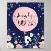 Helles Kinderzimmer Dekoration Rabbit Dream Big Na (Vorne)