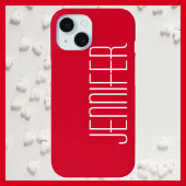 Helles Kirschrot, Personalisierter Jumbo-Individue Case-Mate iPhone Hülle