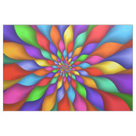 Helles klares psychedelisches gewundenes Gewebe Stoff
