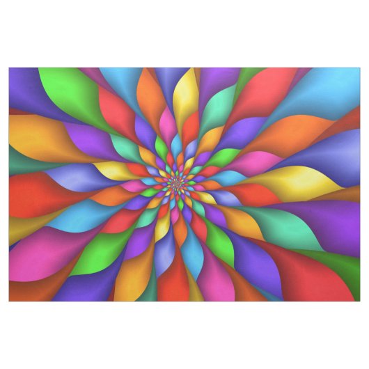 Helles klares psychedelisches gewundenes Gewebe Stoff (Yard (91,4 cm))