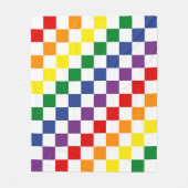 Helles klassisches Regenbogen-Muster Fleecedecke (Vorderseite)