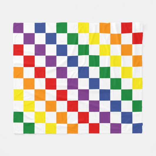 Helles klassisches Regenbogen-Muster Fleecedecke (Vorderseite (Horizontal))