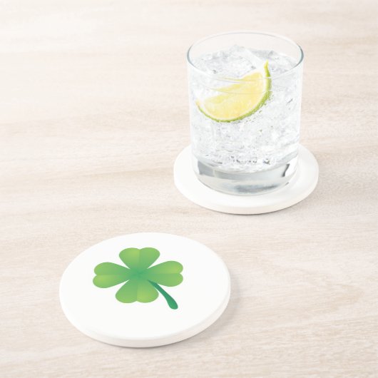 Helles Kleeblatt Saint Patrick Getränkeuntersetzer (Seite)