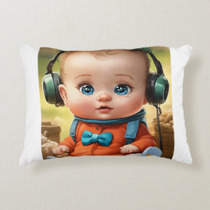 Helles kleines Gehirn - Smart Baby Face Dekokissen