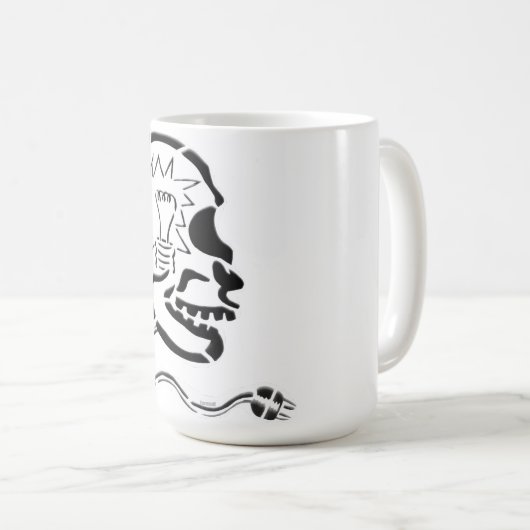 Helles Köpfchen! - Tasse (VorderseiteRechts)