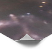 Helles kosmisches Nebel Rose Blossom Poster (Ecke)