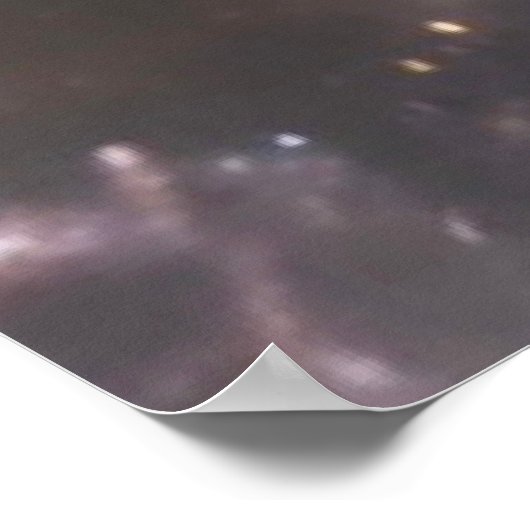 Helles kosmisches Nebel Rose Blossom Poster (Ecke)