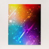 Helles kosmisches Rainbow-Galaxy-Puzzle - 16" x 20 Puzzle (Vertikal)