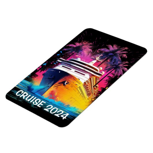 Helles Kreuzschiff mit Palm Trees Magnet (Linke Seite)