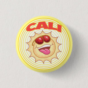 Helles Lächeln Cali Sun Button
