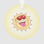 Helles Lächeln Sunshine Ornament (Rückseite)