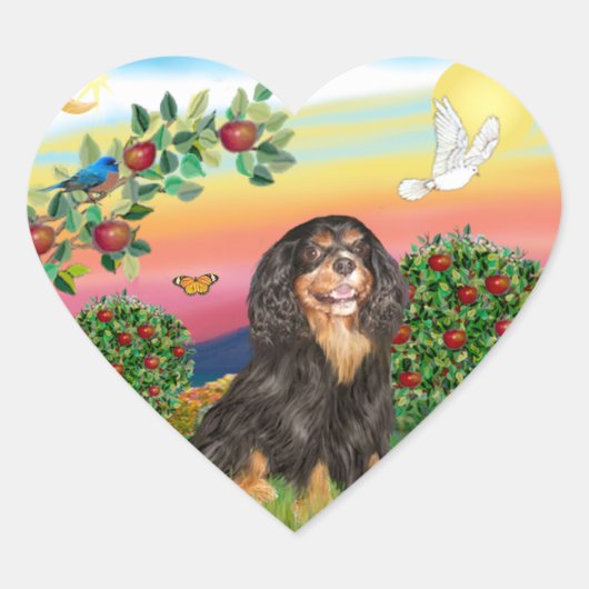 Helles Land - Kavalier (BT-R) Herz-Aufkleber (Vorderseite)