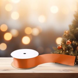 Helles, lebendiges Orange Satin Ribbon Satinband