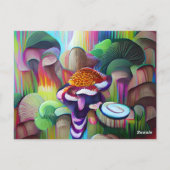 Helles, lebendiges und farbenfroh psychedelisches postkarte (Rückseite)