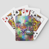 Helles, lebendiges und farbenfroh psychedelisches spielkarten (Rückseite)