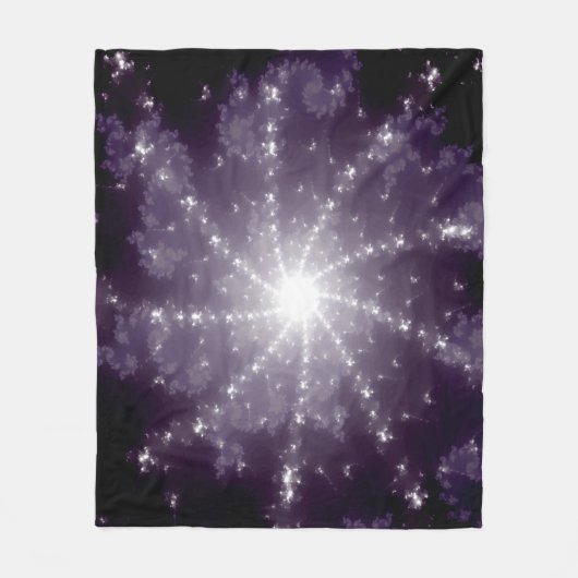 Helles Licht am Ende des Tunnels Fleecedecke (Vorderseite)