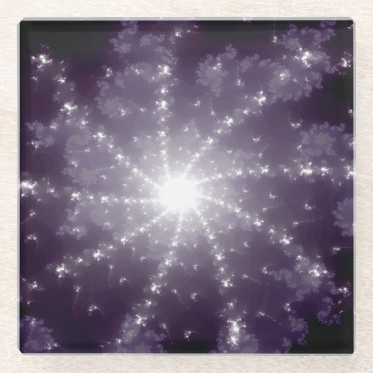 Helles Licht am Ende des Tunnels Glasuntersetzer (Vorderseite)