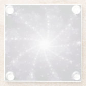 Helles Licht am Ende des Tunnels Glasuntersetzer (Rückseite)