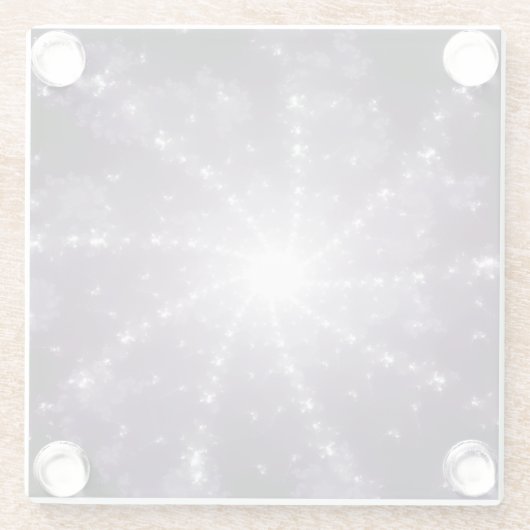 Helles Licht am Ende des Tunnels Glasuntersetzer (Rückseite)