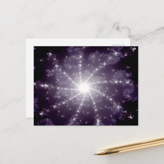 Helles Licht am Ende des Tunnels Postkarte (Vorderseite/Rückseite Beispiel)