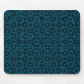 Helles Licht Blau Geometrisches Symmetriemuster Mousepad (Vorne)