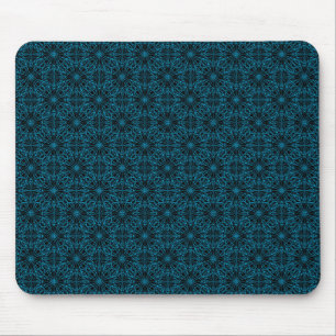 Helles Licht Blau Geometrisches Symmetriemuster Mousepad