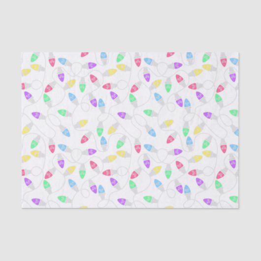 Helles Licht-Feiertags-Seidenpapier Seidenpapier (Vorderseite)