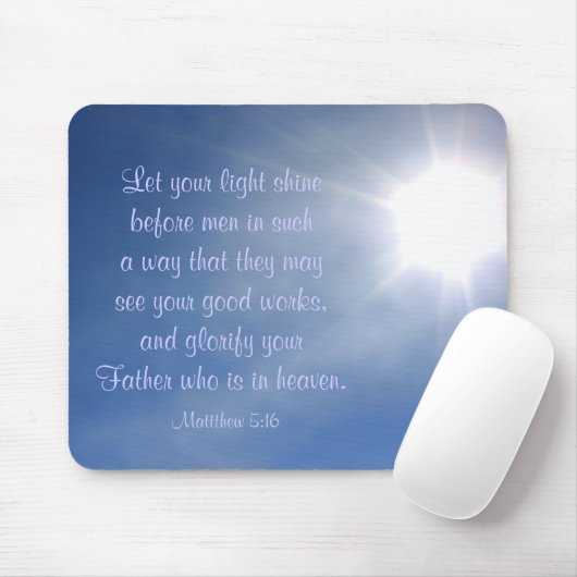 Helles Licht Inspirierend Christliche Mousepad (Mit Mouse)