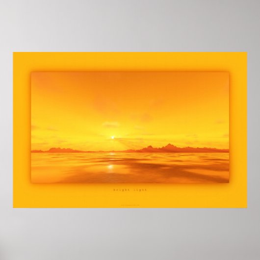 helles Licht Poster (Vorne)