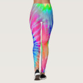 Helles Licht Regenbogen Psychedelische Sternexplos Leggings (Rückseite)