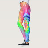 Helles Licht Regenbogen Psychedelische Sternexplos Leggings (Links)