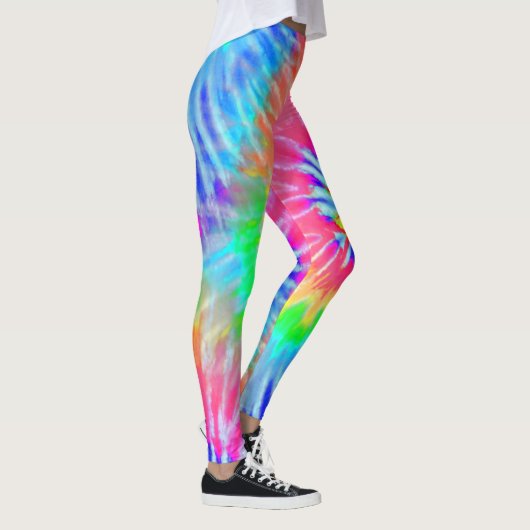 Helles Licht Regenbogen Psychedelische Sternexplos Leggings (Rechts)