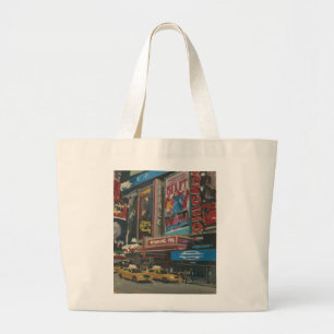 Helles Licht-Times Square 2012 Jumbo Stoffbeutel