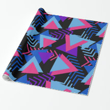 Helles lila, blaues, rosa Achtzigerjahre