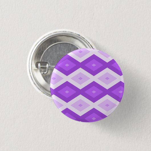 Helles lila Diamantmuster Button (Vorne & Hinten)