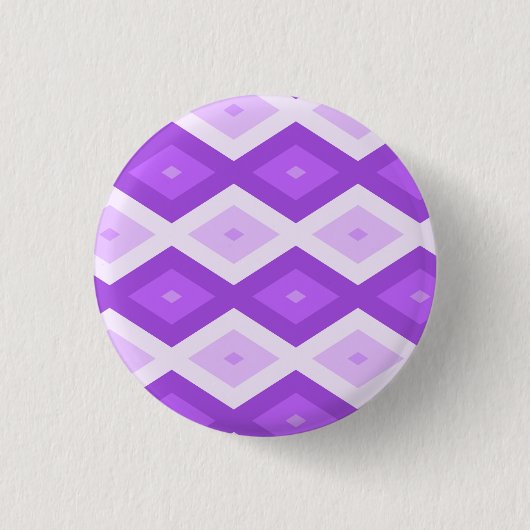 Helles lila Diamantmuster Button (Vorderseite)