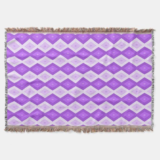 Helles lila Diamantmuster Decke (Vorderseite)