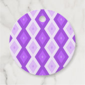 Helles lila Diamantmuster Geschenkanhänger (Vorderseite)