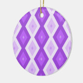 Helles lila Diamantmuster Keramik Ornament (Links)