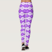 Helles lila Diamantmuster Leggings (Rückseite)