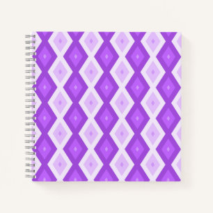 Helles lila Diamantmuster Notizblock