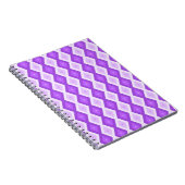 Helles lila Diamantmuster Notizblock (Rechte Seite)