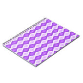 Helles lila Diamantmuster Notizblock (Linke Seite)