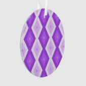 Helles lila Diamantmuster Ornament (Vorderseite)