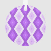 Helles lila Diamantmuster Ornament (Rückseite)