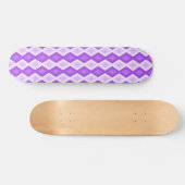 Helles lila Diamantmuster Skateboard (Horizontal)