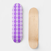 Helles lila Diamantmuster Skateboard (Vorderseite)
