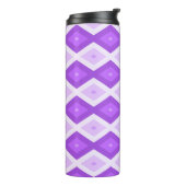 Helles lila Diamantmuster Thermosbecher (Nach links gedreht)