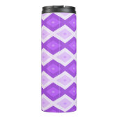 Helles lila Diamantmuster Thermosbecher (Rückseite)